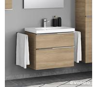 Geberit Acanto lavabo, evineo ineo4 mobile per lavabo, La: 75 cm; 2 scomparti estraibili con maniglia,, 500622018+BE0220OA, Acanto [Mobili da Bagno > Mobili con Lavabo Integrato]