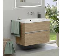 Geberit Acanto lavabo, evineo ineo5 evo mobile, La: 90 cm, 2 scomparti estraibili, con maniglia incassata,, 500624012+BE0978OA, Acanto [Mobili da Bagno > Mobili con Lavabo Integrato]