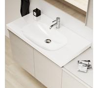 Lavabo Keramag Acanto 500623, con foro per rubinetto, con sfioratore, 900x480mm, colorazione: Bianco