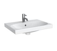 Keramag Acanto Lavabo Compact 500631, con foro per rubinetto, con sfioratore, 600x420mm, Colorazione: Bianco, con KeraTect - 500.631.01.8