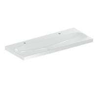 Lavabo Keramag Acanto 501.880, 2 fori per rubinetto, senza sfioratore, 1200x480 mm, Colorazione: Bianco - 501.880.00.5