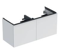 Geberit Acanto meuble sous lavabo double, 2 tiroirs et 2 tiroirs intérieurs, suspendu, 1184x541x475mm, 503.007.01.3, 503.007.01.3, Colorazione: Cassa e frontale: bianco / opaco, maniglia: bianco / opa