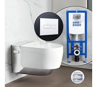 Geberit AquaClean Mera Comfort SET completo smart WC con elemento incasso neeos,, 146210211+16601WH#SET, Comfort AquaClean Mera bianco/cromo [WC > Smart WC]