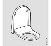 Geberit AquaClean Sela sedile WC con coperchio WC, anno di costruzione 2013 - 03/2019, 242810111, AquaClean Sela bianco [WC > Ricambi WC]