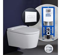 Geberit AquaClean Sela SET completo smart WC con elemento incasso neeos,, 146220111+16601WH#SET, AquaClean Sela bianco [WC > Smart WC]