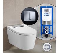 Geberit AquaClean Sela SET completo smart WC con elemento incasso neeos,, 146220211+16791CR#SET, AquaClean Sela bianco/cromo [WC > Smart WC]