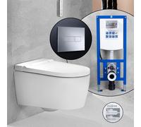 Geberit AquaClean Sela SET completo smart WC con elemento incasso neeos,, 146220JT1+16601CR#SET, AquaClean Sela bianco opaco [WC > Smart WC con Elementi Incasso]