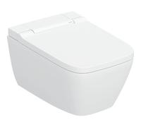 Sistema WC completo Geberit AquaClean Sela Square, WC sospeso, 146.250., Colorazione: Ceramica per WC: bianco / KeraTect, rivestimento design: bianco - 146.250.01.1