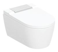 Geberit AquaClean Sela vaso con sedile bidet sospeso senza brida con scarico a vortice bianco 146.220.21.1