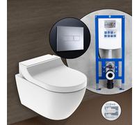 Geberit AquaClean Tuma Comfort SET completo smart WC con elemento incasso neeos,, 146290111+16601CR#SET, Comfort AquaClean Tuma bianco [Ceramiche da Bagno > Smart WC]