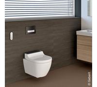 Geberit AquaClean Tuma Comfort Sistema WC completo, WC da incasso, WC a parete, Colorazione: Vetro Nero - 146.290.SJ.1