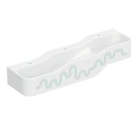 Geberit Bambini paesaggio di gioco e lavaggio, L:140cm, 3 lavabi, lavabo inferiore a sinistra, senza sfioratore, 502.975., Colorazione: bianco-alpino / decoro: verde bosco - verde chiaro / foro per ru