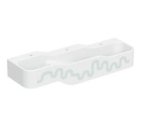 Geberit Bambini paesaggio di gioco e lavaggio, L:140cm, 3 lavabi, lavabo inferiore a destra, senza sfioratore, 502.976., Colorazione: bianco-alpino / decoro: verde bosco - verde chiaro / foro per rubi