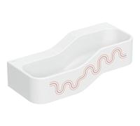 Geberit Bambini paesaggio di gioco e lavaggio, larghezza: 90 cm, 2 lavabi, lavabo più profondo a sinistra, senza sfioratore, 502.973., Colorazione: bianco-alpino / decoro: rosso carminio - arancio / s