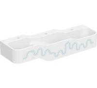 Geberit Bambini lavabo 140x39 cm a parete per bambini bianco-blu opaca 502.976.SX.1
