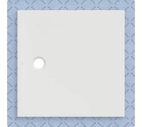 Geberit CleanFloor30 surface de douche, intégrée, avec voile d'étanchéité, 100x100cm, 551.020.00.1, 551.020.00.1, Colorazione: bianco / opaco