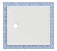 Geberit CleanFloor30 surface de douche, intégrée, avec voile d'étanchéité, 100x90cm, 551.012.00.1, 551.012.00.1, Colorazione: bianco / opaco