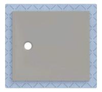 Geberit CleanFloor30 surface de douche, intégrée, avec voile d'étanchéité, 100x90cm, 551.012.29.1, 551.012.29.1, Colorazione: grigio / opaco