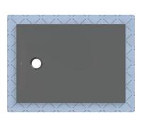 Geberit CleanFloor30 surface de douche, intégrée, avec voile d'étanchéité, 110x80cm, 551.005.DM.1, 551.005.DM.1, Colorazione: grafite / opaca