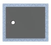 Geberit CleanFloor30 surface de douche, intégrée, avec voile d'étanchéité, 110x90cm, 551013DM1, 551013DM1, Colorazione: grafite / opaca - CM