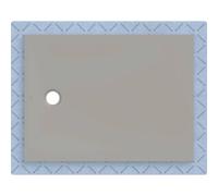 Geberit CleanFloor30 surface de douche, intégrée, avec voile d'étanchéité, 120x90cm, 551014291, 551014291, Colorazione: grigio / opaco - CM