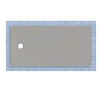 Geberit CleanFloor30 surface de douche, intégrée, avec voile d'étanchéité, 160x80cm, 551009291, 551009291, Colorazione: grigio / opaco - CM