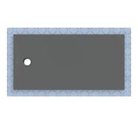 Geberit CleanFloor30 piatto doccia rettangolare, 551009DM1, CleanFloor30 grafite opaco [Piatti Doccia > Piatti Doccia Rettangolari]