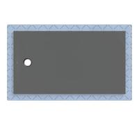 Geberit CleanFloor30 surface de douche, intégrée, avec voile d'étanchéité, 160x90cm, 551017DM1, 551017DM1, Colorazione: grafite / opaca - CM