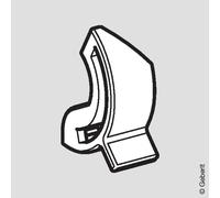 Geberit clip di sicurezza per coperchio WC per AC 4000, 242178111, bianco [WC > Ricambi WC]