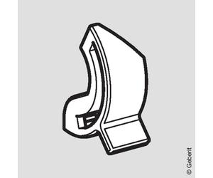 Geberit clip di sicurezza per coperchio WC per AC 4000, 242178111, bianco [WC > Ricambi WC]