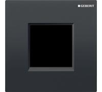 Comando orinatoio Geberit con scarico elettronico, funzionamento a rete, piastra di copertura tipo 30, Colorazione: nero profondo RAL 9005 - 116.027.KM.1