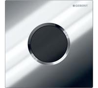 Geberit, commande pour urinoir avec déclenchement électronique du rinçage, alimentation par pile, plaque de recouvrement type 01, 116031215, 116031215, Colorazione: Cromato lucido lucido - CM