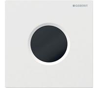 Comando orinatoio Geberit con scarico elettronico, funzionamento a batteria, piastra di copertura tipo 01, Colorazione: bianco-alpino - 116.031.11.5
