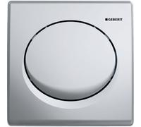 Comando orinatoio Geberit con scarico pneumatico, piastra attuatore in plastica, Basic, Colorazione: cromato opaco - 115.820.46.5