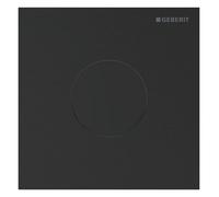 Geberit, commande pour urinoir, type 40 plaque de recouvrement, avec déclenchement électronique du rinçage, alimentation par pile, ronde, acier inox, 116034QD1, 116034QD1, Colorazione: Nero cromato ne