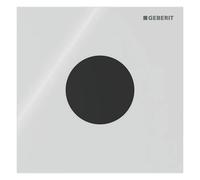 Geberit, commande pour urinoir, type 40 plaque de recouvrement, avec déclenchement électronique du rinçage, alimentation au réseau, round, verre, 116024SI1, 116024SI1, Colorazione: Bianco - CM