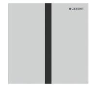 Geberit, commande pour urinoir, type 40 plaque de recouvrement, avec déclenchement électronique du rinçage, alimentation au réseau, square, acier inox, 116227JT1, 116227JT1, Colorazione: Bianco opaco