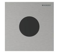 Geberit, commande pour urinoir, type 40 plaque de recouvrement, avec déclenchement électronique du rinçage, alimentation au réseau, ronde, acier inox, 116024FW1, 116024FW1, Colorazione: acciaio inossi