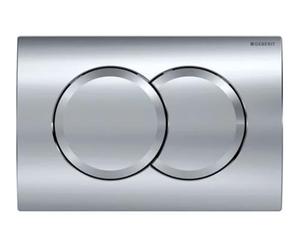 Geberit Delta01 piastra di sblocco a due tocchi, cromo lucido 115.107.21.1
