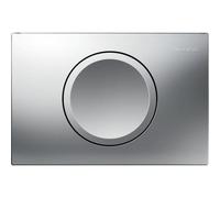 Geberit Delta15 Plaque de déclenchement pour rinçage/arrêt du rinçage, 115.120.46.5, 115.120.46.5, Colorazione: Cromo Opaco