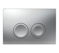 Geberit Delta25 Plaque de déclenchement pour rinçage à 2 quantités, 115125465, 115125465, Colorazione: Cromo Opaco - CM
