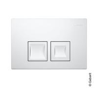 Placca di azionamento Geberit Delta35 per risciacquo doppio, 115.135., Colorazione: bianco-alpino - 115.135.11.5