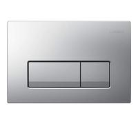 Geberit Delta50 Plaque de déclenchement pour rinçage à 2 quantités, 115.105.46.5, 115.105.46.5, Colorazione: Cromo Opaco
