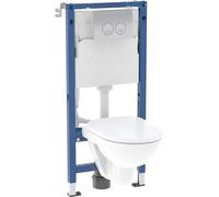 Geberit Duofix Basic set modulo di installazione, vaso wc e placca di comando 118.341.21.3