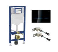 Geberit Duofix elemento di montaggio per WC a A: 112 cm, placca di azionamento elettr. Sigma80, accessori di montaggio e il collegamento, 111300006+116090SG6#SET, Duofix; Sigma80 [Elementi ad Incasso