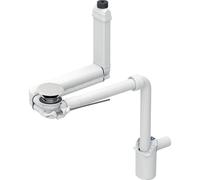 Scarico lavabo Geberit Clou, modello salvaspazio, scarico orizzontale, a leva, 152,0, Versione: Diametro 32 mm - 152.051.01.1