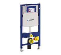 Geberit Elemento da parete Duofix 111300005 per WC a parete, con tecnologia di risciacquo a 2 quantità, funzione di arresto del risciacquo, isolante per acqua di sudorazione, struttura in acciaio,