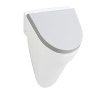 Geberit Flow copri orinatoio, 575905000, Flow bianco/acciaio inox levigato [Orinatoi > Coperchi Orinatoi]