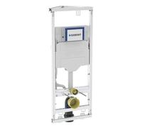 Geberit GIS Elemento per WC a parete da 114 cm con cassetta Sigma da incasso da 12 cm, soluzione angolare, telaio in acciaio autoportante, revisione frontale, montaggio rapido in cartongesso e