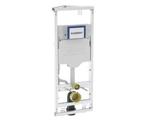Geberit GIS Elemento per WC a parete da 114 cm con cassetta Sigma da incasso da 12 cm, soluzione angolare, telaio in acciaio autoportante, revisione frontale, montaggio rapido in cartongesso e